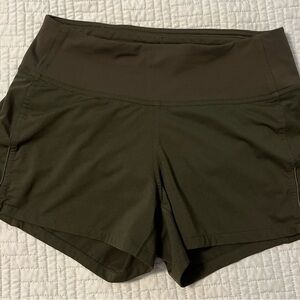 Women’s Lululemon Speed Up Low-Rise Lined Short 2.5" Dark Green Sz 2 EUC
